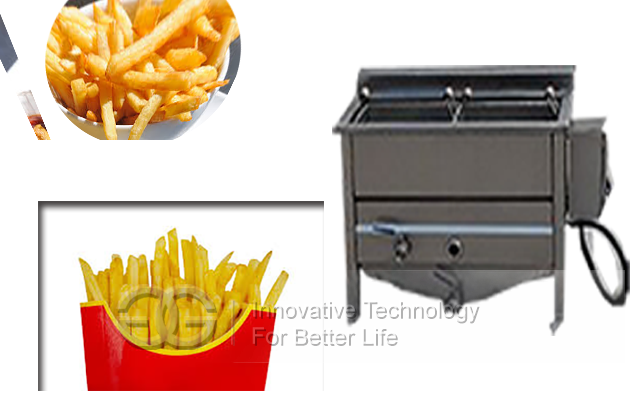 semi-automatic fries frying line