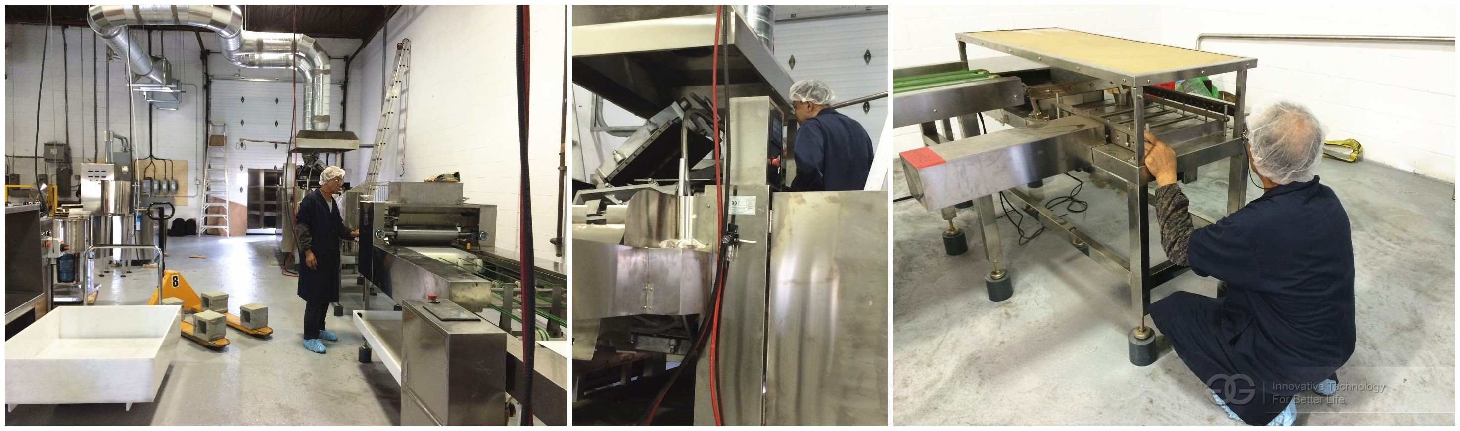wafer biscuit processing line