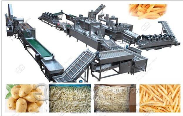 french fries line