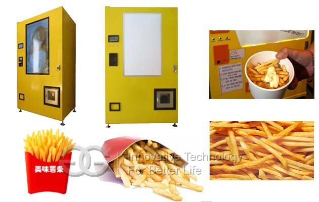 automatic french fries vending machine