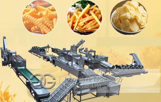 automatic french fries machine