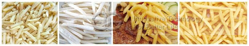 half-fried french fries