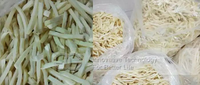 french fries production line