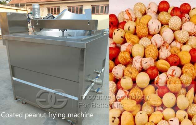coated peanut fryer machine