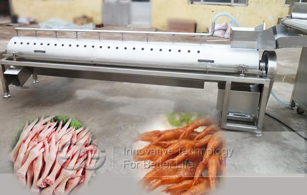 chicken feet peeling machine