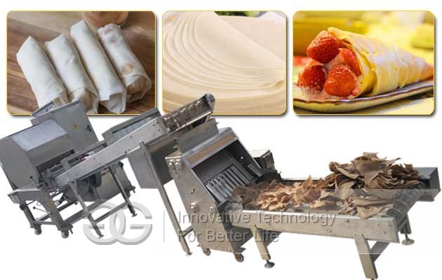 Automatic Spring Roll Sheet Lumpia Wrapper Making Machine
