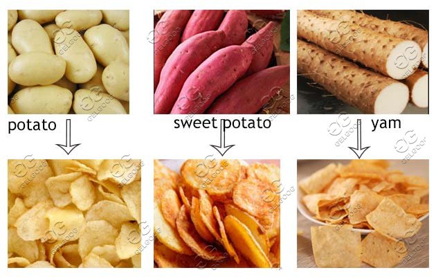 potato yam chips production line