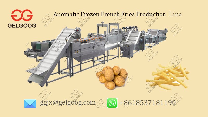 automatic frozen french fries production line