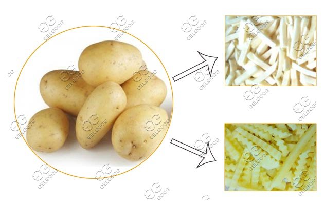 commercial potato cutting machine