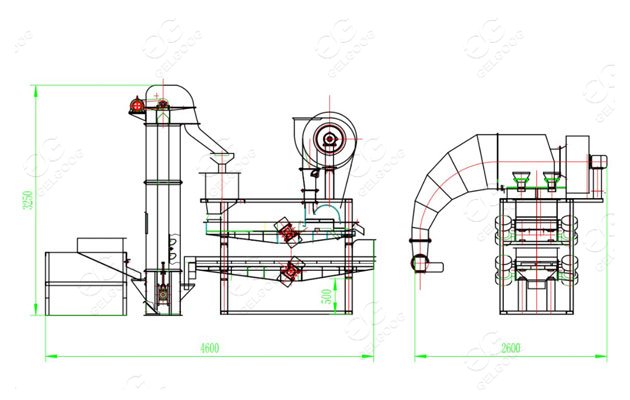 pumpkin seeds separating machine