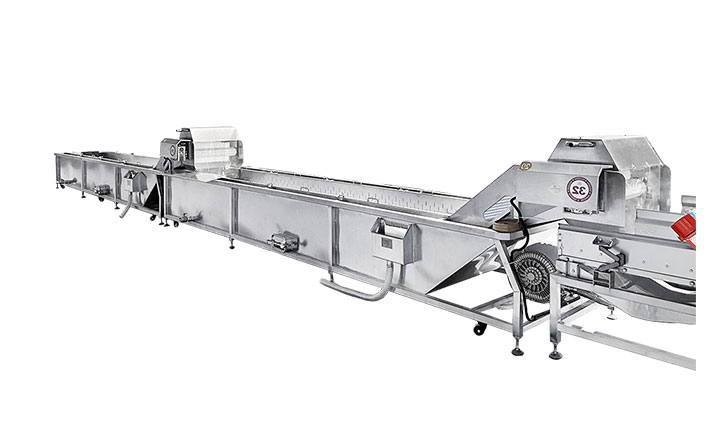 industrial conveyor belt fruit washer