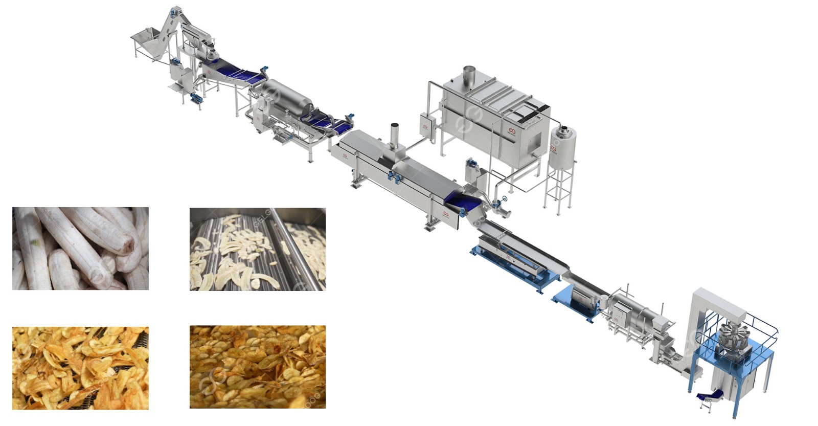 Automatic Banana Chips Production Line