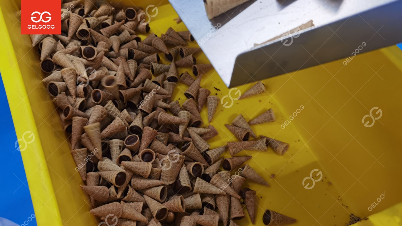 Mini Ice Cream Cone Production Line to Peru
