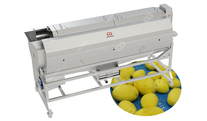 Brush Roller Potato Washing Peeling Machine