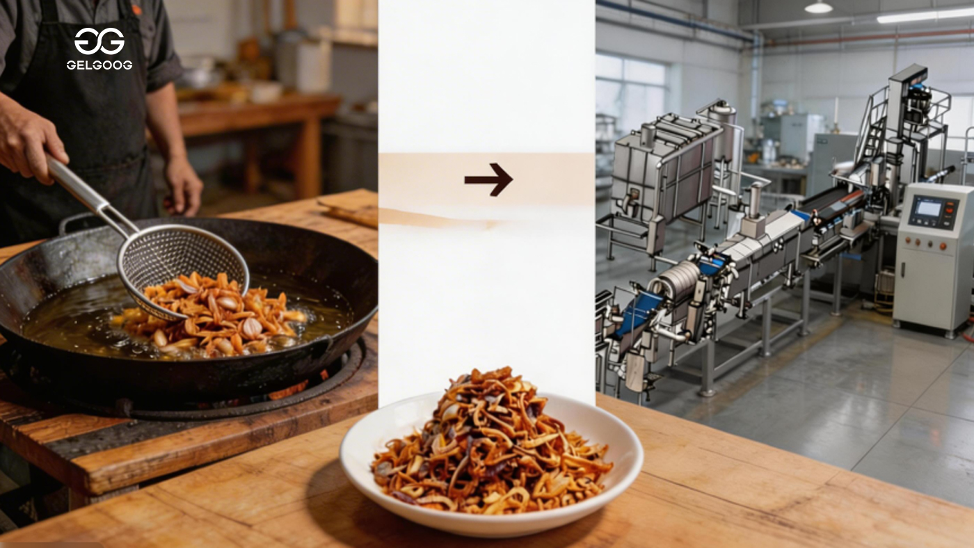Scaling Up from Handmade to Factory Output — Automatic Onion Frying Machine Line