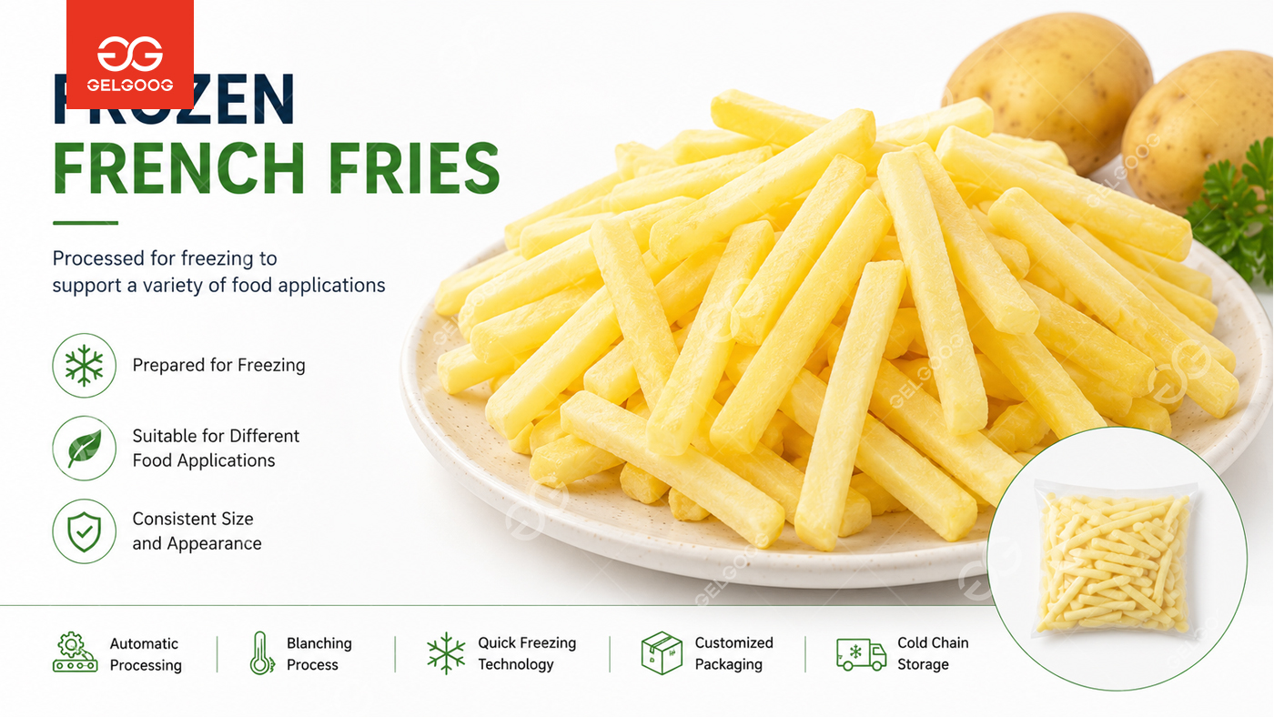 Fully Automatic IQF French Fries Production Line Without Frying for Iraq Food Factories